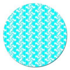 Candy Illustration Pattern Magnet 5  (round) by GardenOfOphir