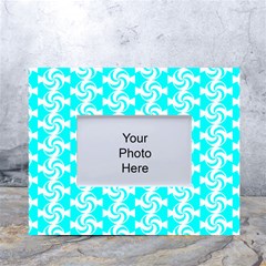 Candy Illustration Pattern White Tabletop Photo Frame 4 x6 