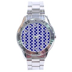 Candy Illustration Pattern Stainless Steel Analogue Watch by GardenOfOphir