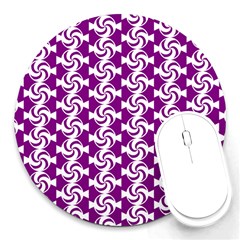 Candy Illustration Pattern Round Mousepad