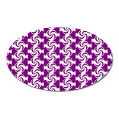 Candy Illustration Pattern Oval Magnet by GardenOfOphir