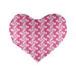 Cute Candy Illustration Pattern For Kids And Kids At Heart Standard 16  Premium Heart Shape Cushions Back