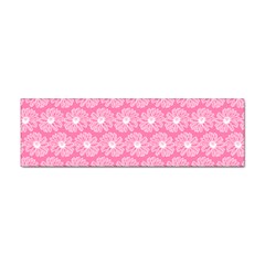 Pink Gerbera Daisy Vector Tile Pattern Sticker (bumper) by GardenOfOphir