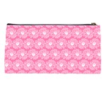 Pink Gerbera Daisy Vector Tile Pattern Pencil Case Back