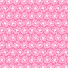 Pink Gerbera Daisy Vector Tile Pattern Play Mat (rectangle) by GardenOfOphir