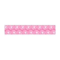 Pink Gerbera Daisy Vector Tile Pattern Premium Plush Fleece Scarf (mini) by GardenOfOphir