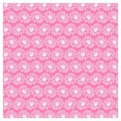 Pink Gerbera Daisy Vector Tile Pattern Lightweight Scarf  by GardenOfOphir