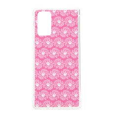 Pink Gerbera Daisy Vector Tile Pattern Samsung Galaxy Note 20 Tpu Uv Case by GardenOfOphir