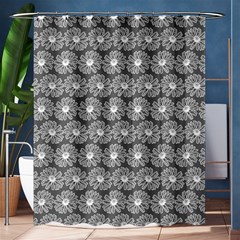 Gerbera Daisy Vector Tile Pattern Shower Curtain 60  X 72  (medium)  by GardenOfOphir