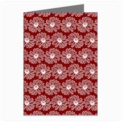 Gerbera Daisy Vector Tile Pattern Greeting Cards (pkg Of 8)