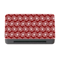 Gerbera Daisy Vector Tile Pattern Memory Card Reader With Cf by GardenOfOphir