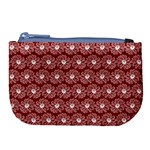 Gerbera Daisy Vector Tile Pattern Large Coin Purse Front