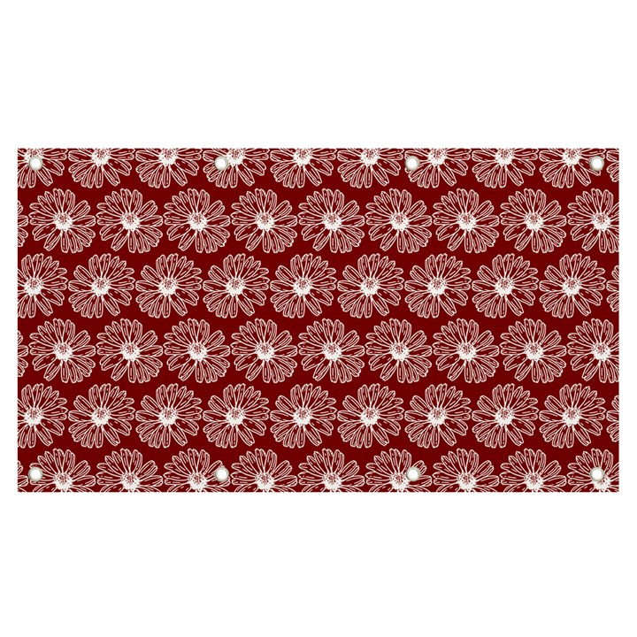 Gerbera Daisy Vector Tile Pattern Banner and Sign 7  x 4 