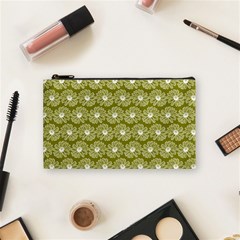 Gerbera Daisy Vector Tile Pattern Cosmetic Bag (small) by GardenOfOphir