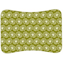 Gerbera Daisy Vector Tile Pattern Velour Seat Head Rest Cushion by GardenOfOphir