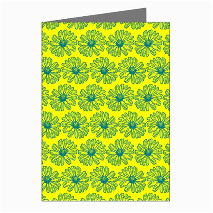 Gerbera Daisy Vector Tile Pattern Greeting Cards (Pkg of 8)