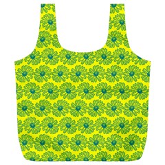 Gerbera Daisy Vector Tile Pattern Full Print Recycle Bag (xl) by GardenOfOphir