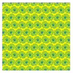 Gerbera Daisy Vector Tile Pattern Square Satin Scarf (36  X 36 ) by GardenOfOphir