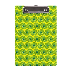 Gerbera Daisy Vector Tile Pattern A5 Acrylic Clipboard