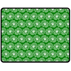 Gerbera Daisy Vector Tile Pattern Two Sides Fleece Blanket (medium) by GardenOfOphir