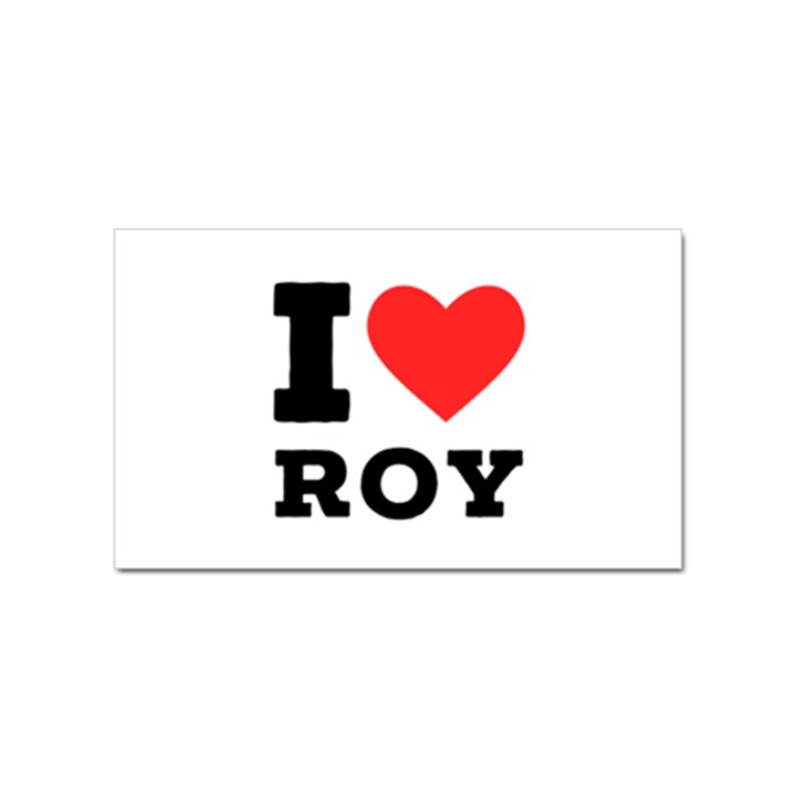 I love roy Sticker (Rectangular)