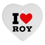 I love roy Heart Ornament (Two Sides) Front