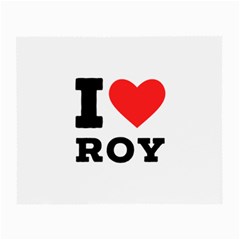 I Love Roy Small Glasses Cloth (2 Sides) by ilovewhateva