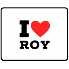 I Love Roy Fleece Blanket (medium) by ilovewhateva