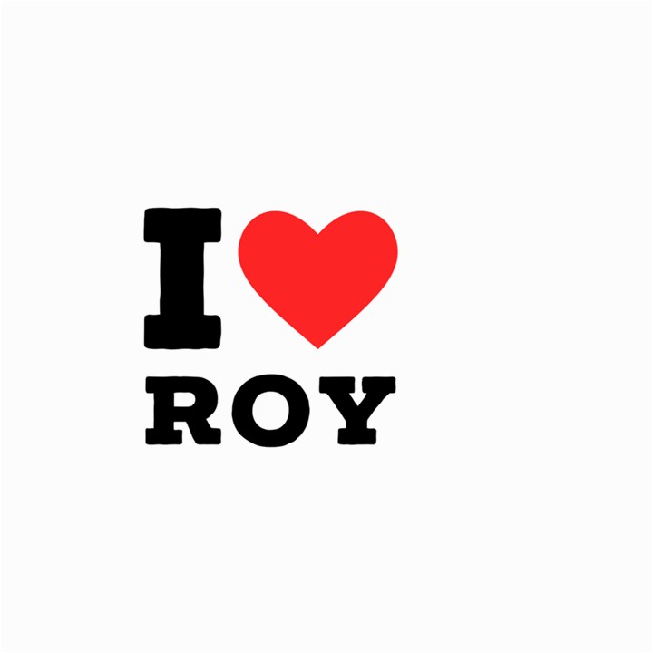 I love roy Large Garden Flag (Two Sides)