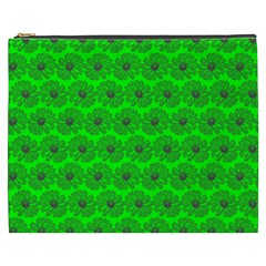 Gerbera Daisy Vector Tile Pattern Cosmetic Bag (xxxl) by GardenOfOphir