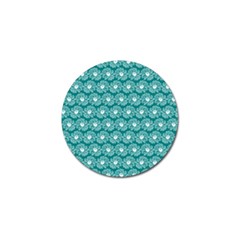 Gerbera Daisy Vector Tile Pattern Golf Ball Marker