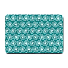 Gerbera Daisy Vector Tile Pattern Small Doormat by GardenOfOphir