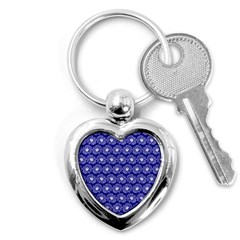 Gerbera Daisy Vector Tile Pattern Key Chain (heart) by GardenOfOphir