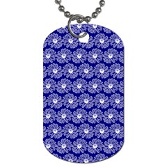 Gerbera Daisy Vector Tile Pattern Dog Tag (one Side)