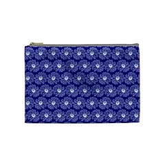 Gerbera Daisy Vector Tile Pattern Cosmetic Bag (medium) by GardenOfOphir