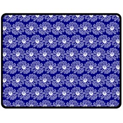 Gerbera Daisy Vector Tile Pattern Two Sides Fleece Blanket (medium) by GardenOfOphir