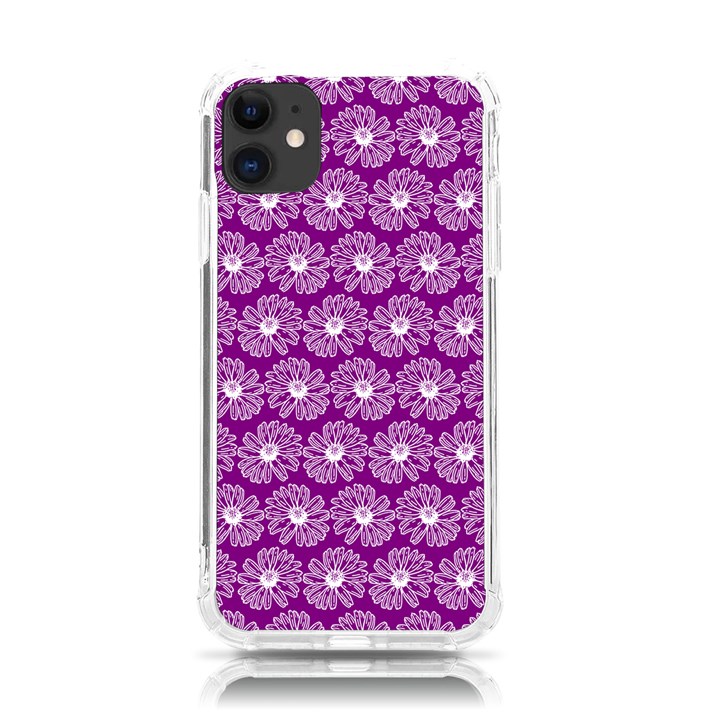 Gerbera Daisy Vector Tile Pattern iPhone 11 TPU UV Print Case