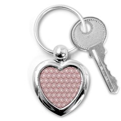 Gerbera Daisy Vector Tile Pattern Key Chain (heart) by GardenOfOphir