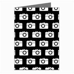 Modern Chic Vector Camera Illustration Pattern Greeting Cards (pkg Of 8) by GardenOfOphir