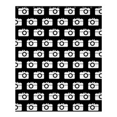 Modern Chic Vector Camera Illustration Pattern Shower Curtain 60  X 72  (medium)  by GardenOfOphir