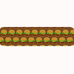 Burger Snadwich Food Tile Pattern Large Bar Mat by GardenOfOphir