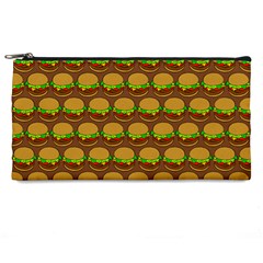 Burger Snadwich Food Tile Pattern Pencil Case by GardenOfOphir