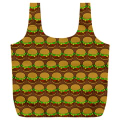 Burger Snadwich Food Tile Pattern Full Print Recycle Bag (xxxl) by GardenOfOphir