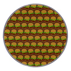 Burger Snadwich Food Tile Pattern Wireless Fast Charger(white) by GardenOfOphir