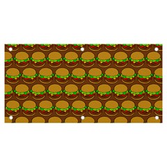 Burger Snadwich Food Tile Pattern Banner And Sign 6  X 3  by GardenOfOphir