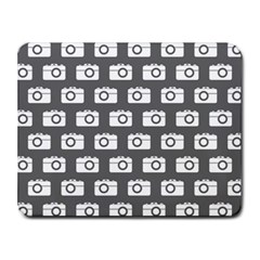 Modern Chic Vector Camera Illustration Pattern Small Mousepad