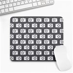 Modern Chic Vector Camera Illustration Pattern Large Mousepad Front