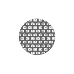 Modern Chic Vector Camera Illustration Pattern Golf Ball Marker by GardenOfOphir