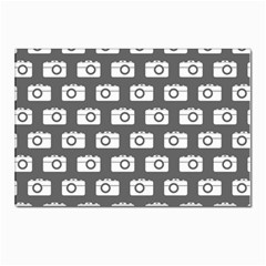 Modern Chic Vector Camera Illustration Pattern Postcard 4 x 6  (pkg Of 10) by GardenOfOphir