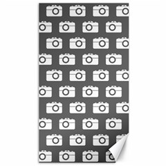 Modern Chic Vector Camera Illustration Pattern Canvas 40  X 72  by GardenOfOphir